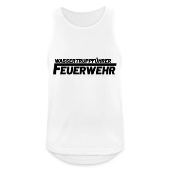 Wassertruppführer Freiwillige Feuerwehr - Männer Tank Top atmungsaktiv - Weiß - Vorne - Nick (188cm)
