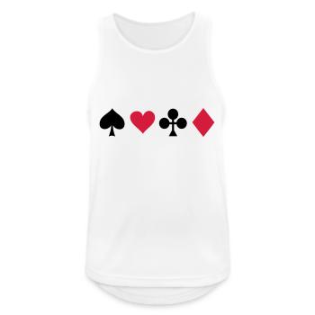 Poker - Débardeur respirant Homme - blanc - Devant - Nick (188cm)