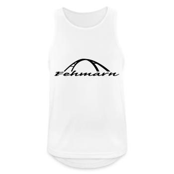 Fehmarn_SVG - Männer Tank Top atmungsaktiv - Weiß - Vorne - Nick (188cm)