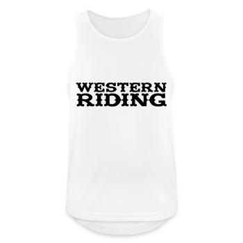 Western Riding - Männer Tank Top atmungsaktiv - Weiß - Vorne - Nick (188cm)
