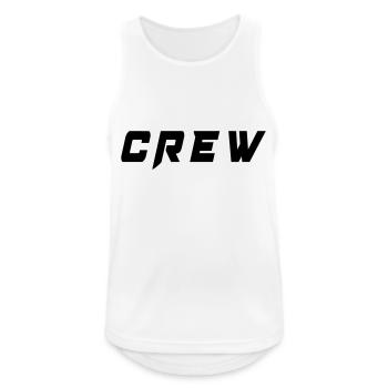 crew - Männer Tank Top atmungsaktiv - Weiß - Vorne - Nick (188cm)