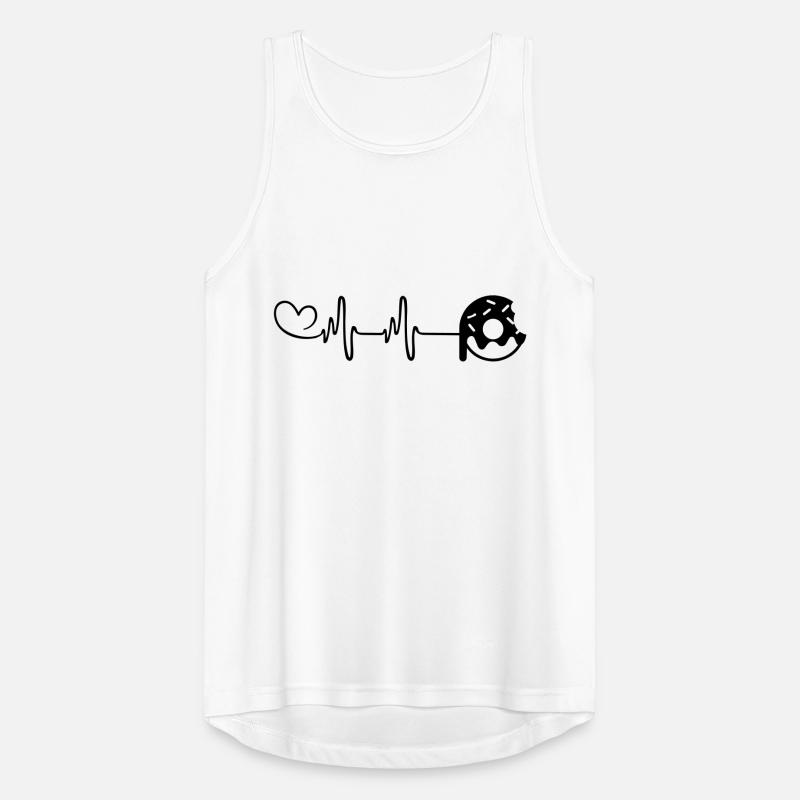 Donut Pulse Heart Men's Breathable Tank Top