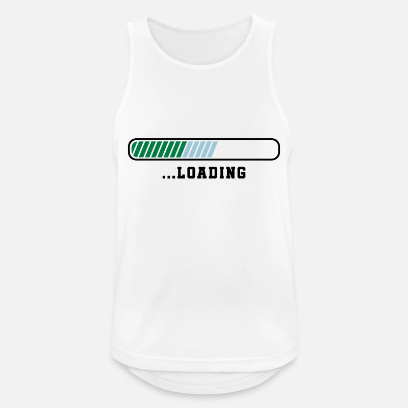 loading - Männer Tank Top atmungsaktiv - Weiß