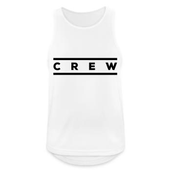 crew - Männer Tank Top atmungsaktiv - Weiß - Vorne - Nick (188cm)