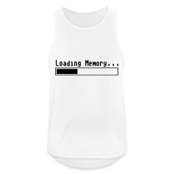 Loading Memory... - Men's Breathable Tank Top - white - Front - Nick (188cm)