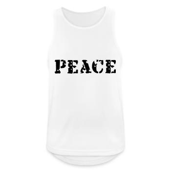 Peace - Débardeur respirant Homme - blanc - Devant - Nick (188cm)