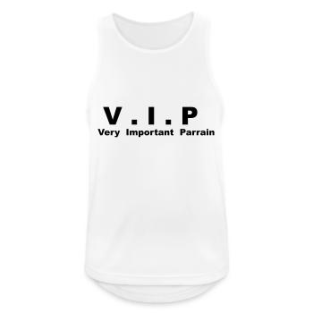 Very Important Parrain - VIP - Débardeur respirant Homme - blanc - Devant - Nick (188cm)