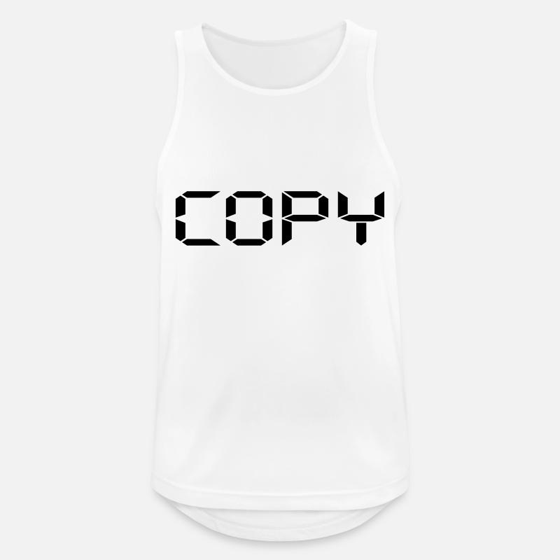 Copy - Copy and Paste - Männer Tank Top atmungsaktiv - Weiß
