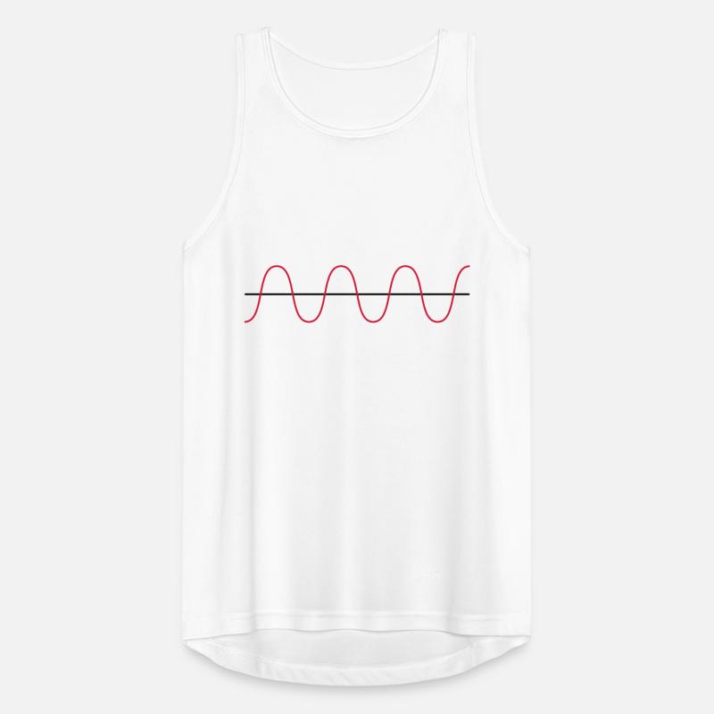 Wellenform Sinus Waveform OSC Physik Schwingung Männer Tank Top atmungsaktiv