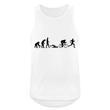 Evolution Triathlon - Débardeur respirant Homme - blanc - Devant - Nick (188cm)