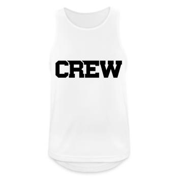 crew - Männer Tank Top atmungsaktiv - Weiß - Vorne - Nick (188cm)
