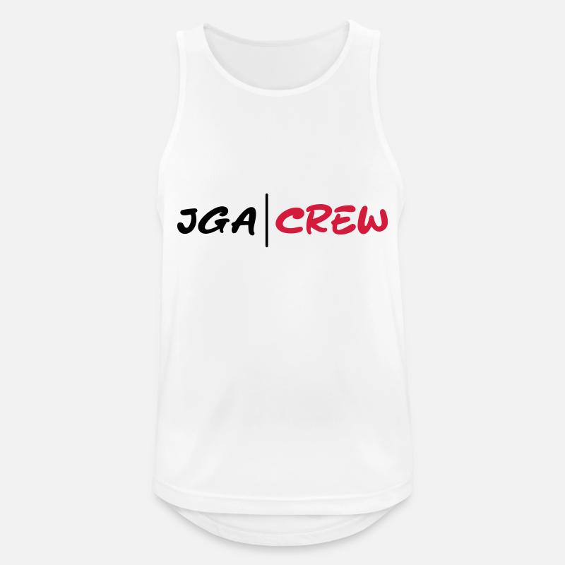 Jga Crew Junggesellenabschied - Männer Tank Top atmungsaktiv - Weiß