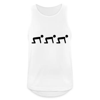pray - Men's Breathable Tank Top - white - Front - Nick (188cm)