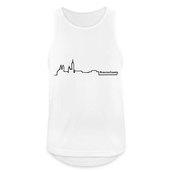 Brunswick horizon - Débardeur respirant Homme - blanc - Devant - Nick (188cm)