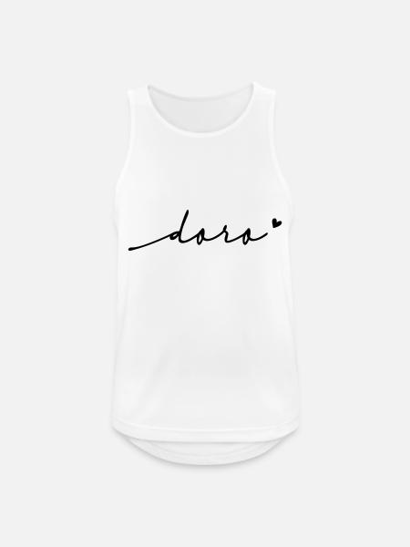 Doro Cursive Name - Men's Breathable Tank Top - white