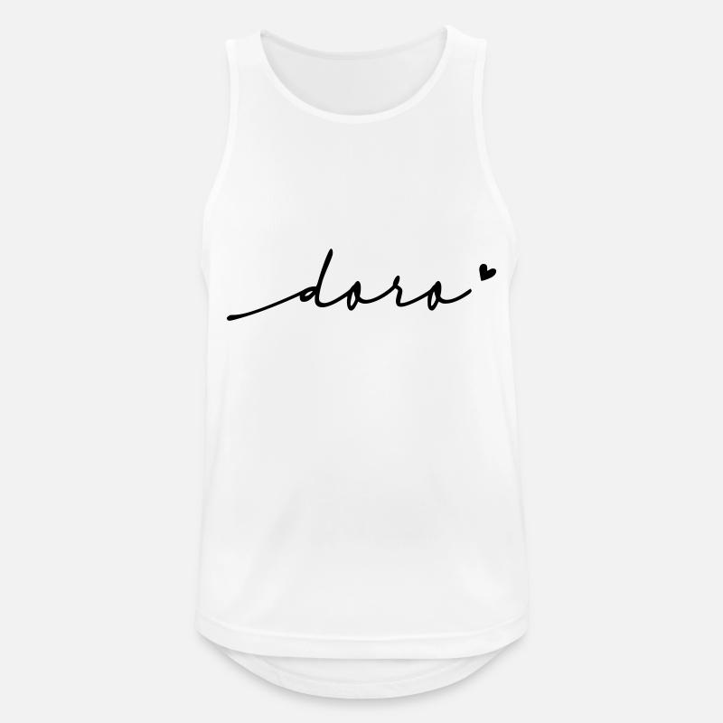 Doro Cursive Name - Men's Breathable Tank Top - white