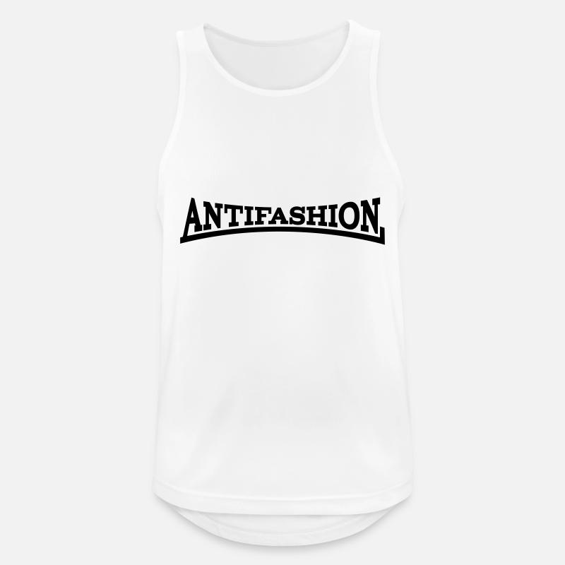 Antifashion - Männer Tank Top atmungsaktiv - Weiß