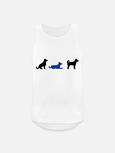 Sit Down Stand - Men's Breathable Tank Top - white
