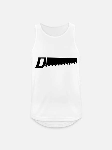 saege - Männer Tank Top atmungsaktiv - Weiß