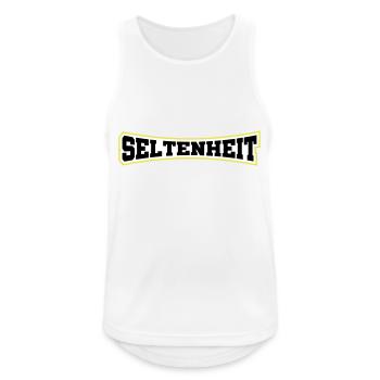 Seltenheit Selten Limitiert - Männer Tank Top atmungsaktiv - Weiß - Vorne - Nick (188cm)