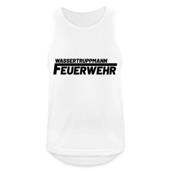 Wassertruppmann Freiwillige Feuerwehr - Männer Tank Top atmungsaktiv - Weiß - Vorne - Nick (188cm)