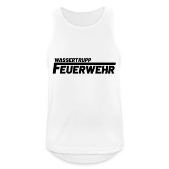 wassertrupp freiwillige feuerwehr - Männer Tank Top atmungsaktiv - Weiß - Vorne - Nick (188cm)