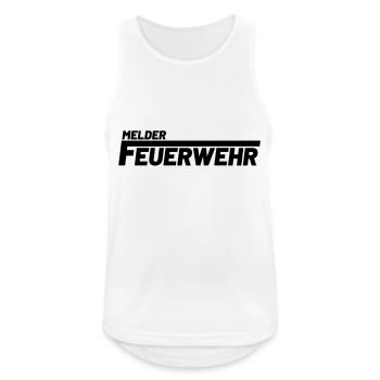Melder Freiwillige Feuerwehr - Männer Tank Top atmungsaktiv - Weiß - Vorne - Nick (188cm)