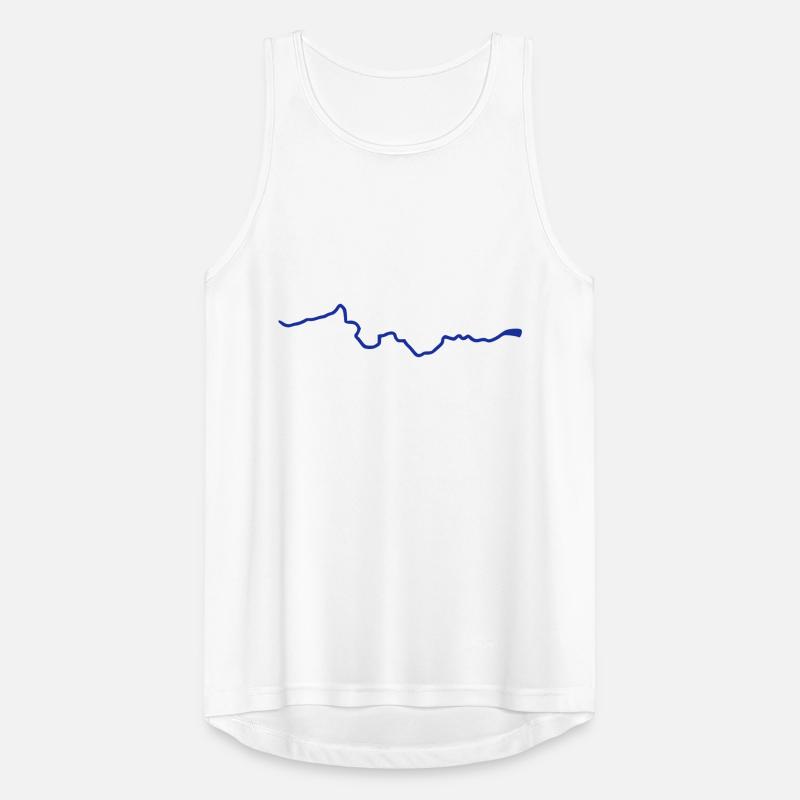 Thames river course map Men's Breathable Tank Top