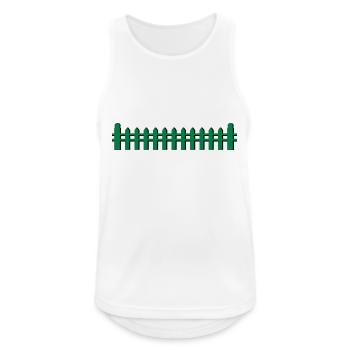 Gartenzaun picket fence - Männer Tank Top atmungsaktiv - Weiß - Vorne - Nick (188cm)