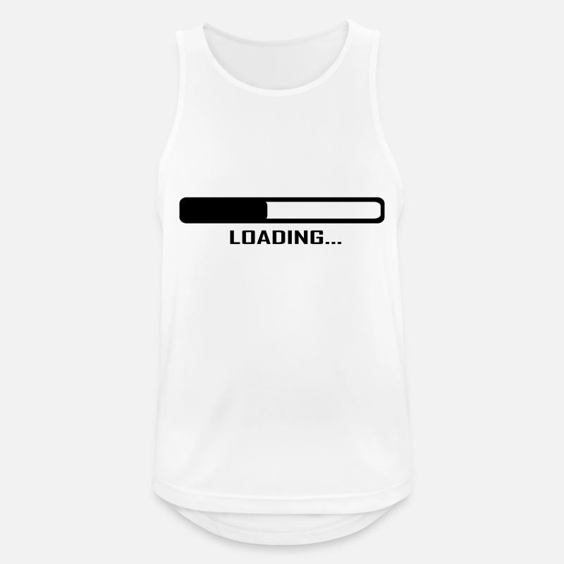 Loading Bar - Computer - Men's Breathable Tank Top - white