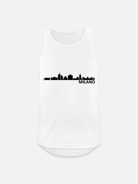 MAILAND Milano Italien Skyline Stadt - Männer Tank Top atmungsaktiv - Weiß