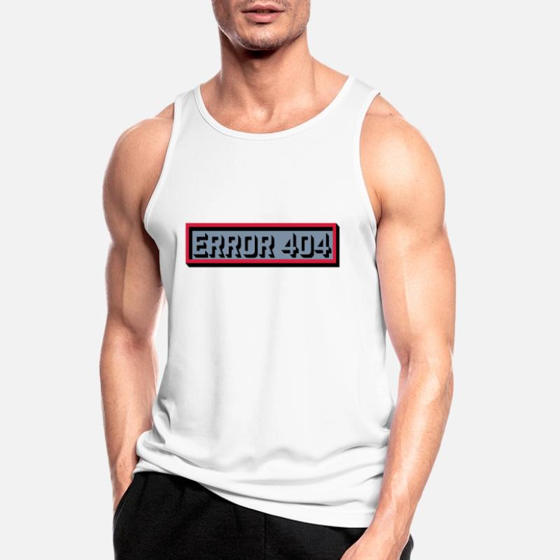 Error 404 Message Computer Men's Breathable Tank Top