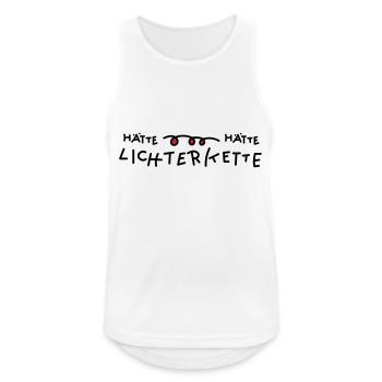 Lichterkette Sprüche - Männer Tank Top atmungsaktiv - Weiß - Vorne - Nick (188cm)