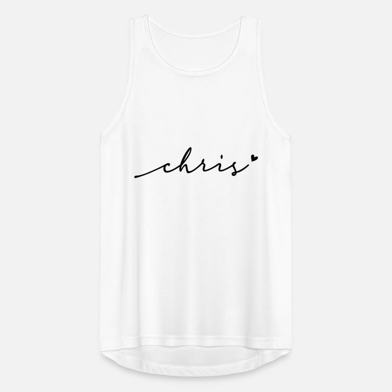 Chris Cursive Name Men's Breathable Tank Top