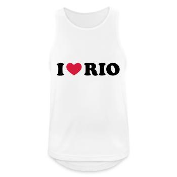 rio de janeiro - Débardeur respirant Homme - blanc - Devant - Nick (188cm)