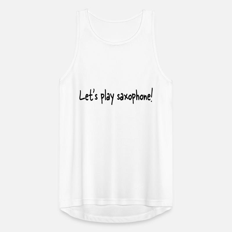 Let's play saxophone Männer Tank Top atmungsaktiv