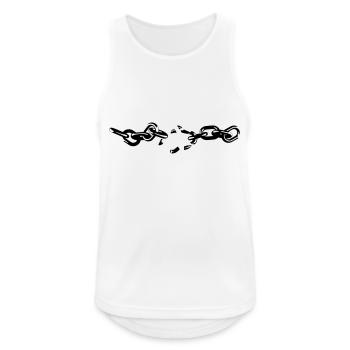 Broken Chain - Men's Breathable Tank Top - white - Front - Nick (188cm)