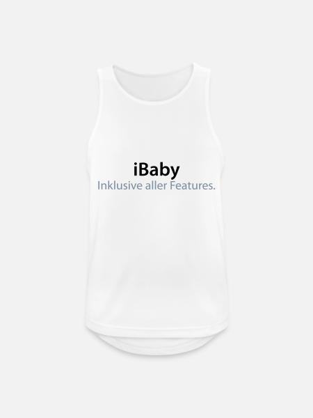iBaby - Männer Tank Top atmungsaktiv - Weiß