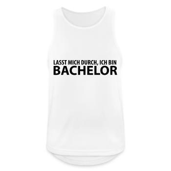 lasst mich durch, ich bin bachelor - Männer Tank Top atmungsaktiv - Weiß - Vorne - Nick (188cm)