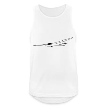 asw15 - Männer Tank Top atmungsaktiv - Weiß - Vorne - Nick (188cm)