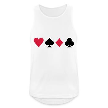 Poker - Débardeur respirant Homme - blanc - Devant - Nick (188cm)