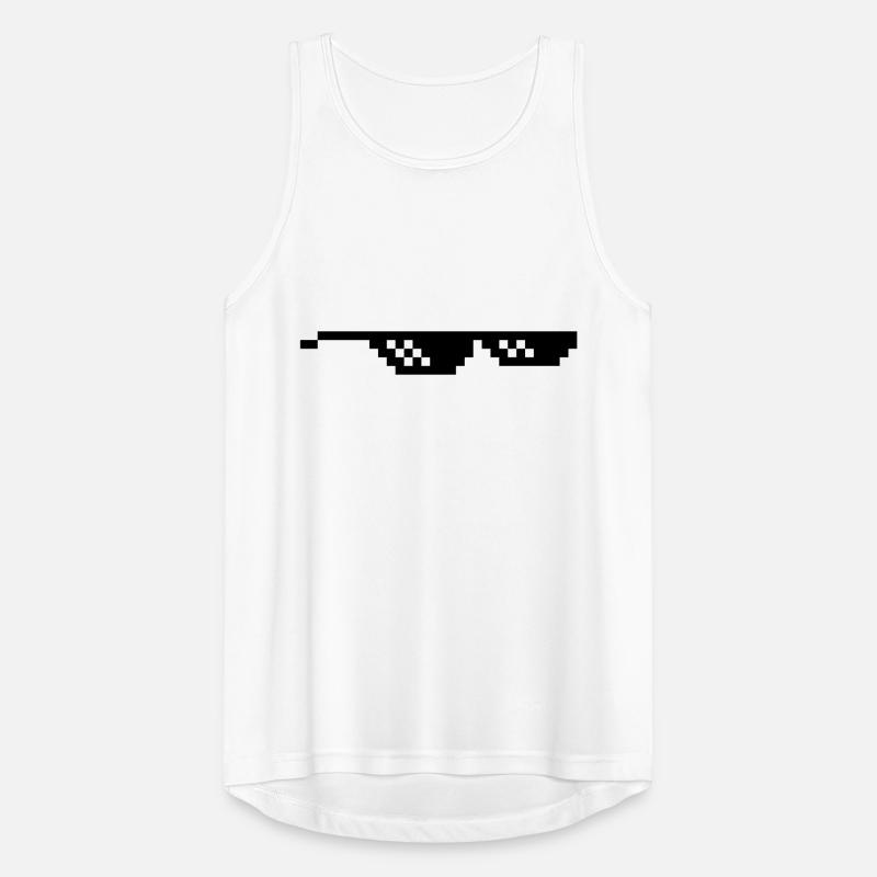 Brille Pixel Internet Meme Spaß Männer Tank Top atmungsaktiv