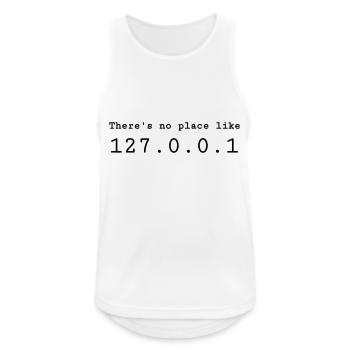 Entwickler / Informatiker / Programmierer / - Männer Tank Top atmungsaktiv - Weiß - Vorne - Nick (188cm)