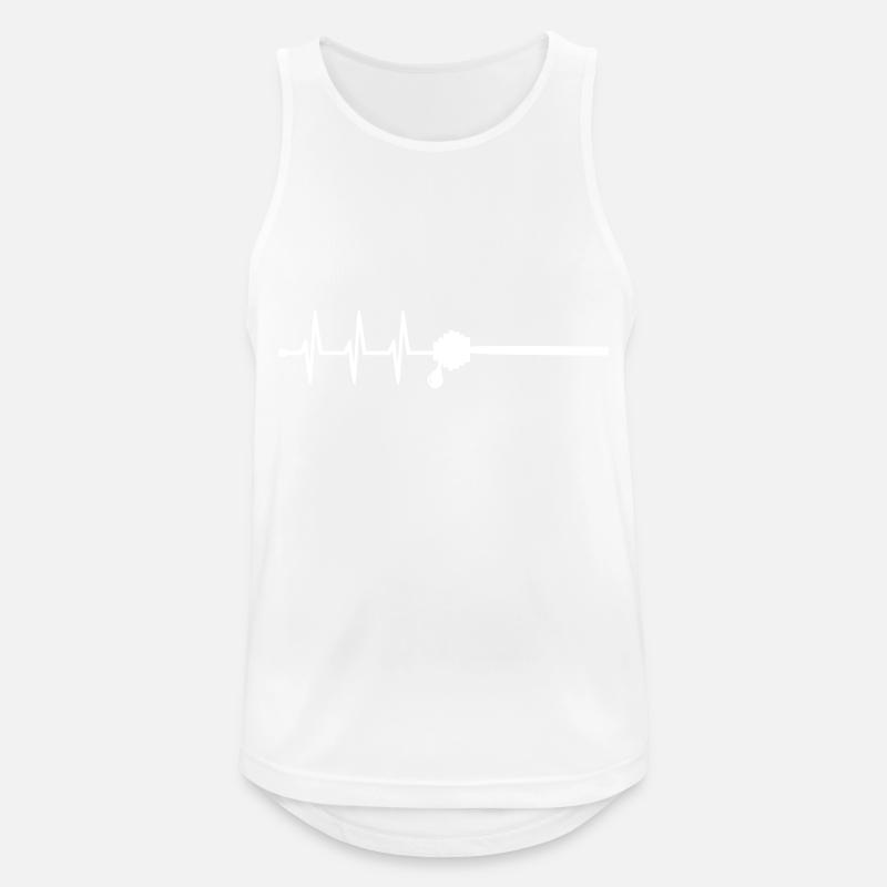 Stick chisel pulse beekeeper - Men's Breathable Tank Top - white