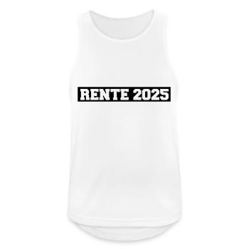 rente 2025 - Männer Tank Top atmungsaktiv - Weiß - Vorne - Nick (188cm)