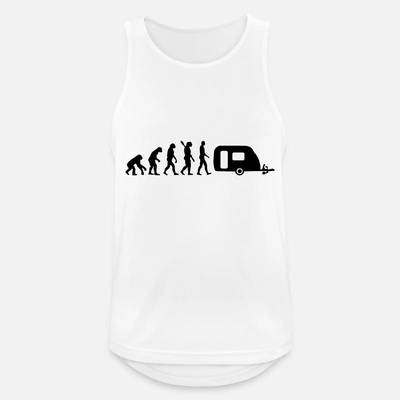 Evolution Camping - Men's Breathable Tank Top - white