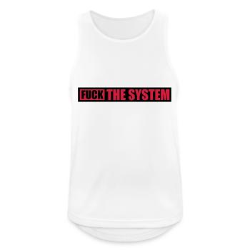 Fuck the system freedom - Men's Breathable Tank Top - white - Front - Nick (188cm)