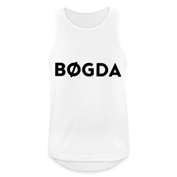 BØGDA - Männer Tank Top atmungsaktiv - Weiß - Vorne - Nick (188cm)