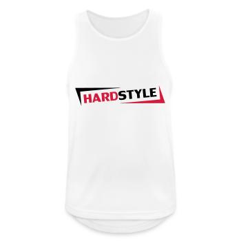 Hardstyle - Débardeur respirant Homme - blanc - Devant - Nick (188cm)