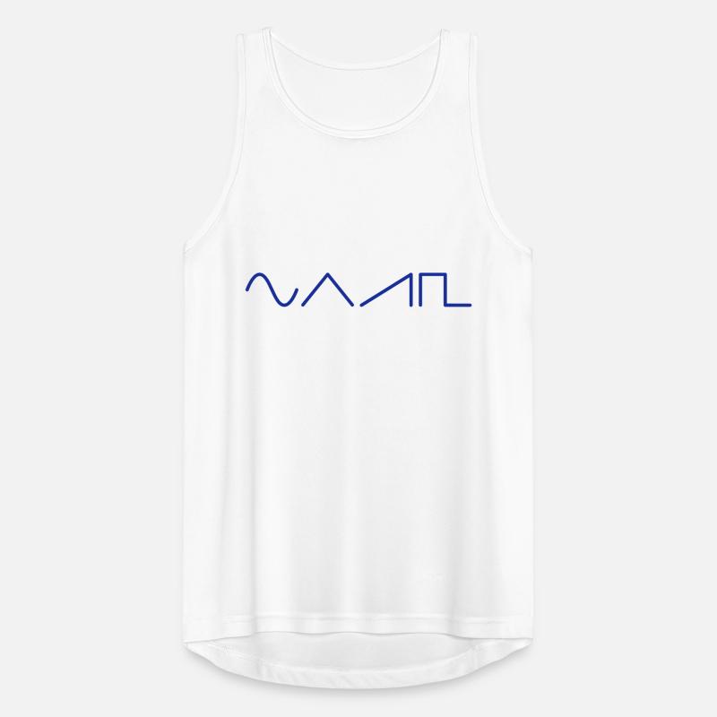 Synth waveforms horizontal Men's Breathable Tank Top